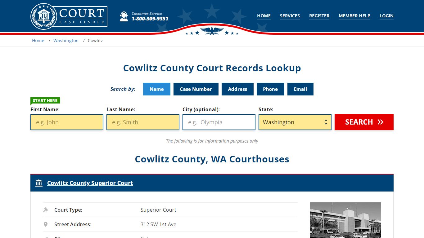 Cowlitz County Court Records | WA Case Lookup