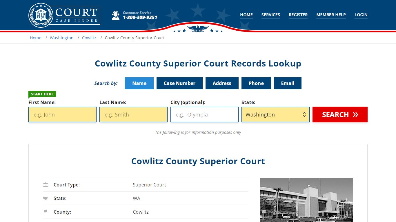 Cowlitz County Superior Court Records Lookup